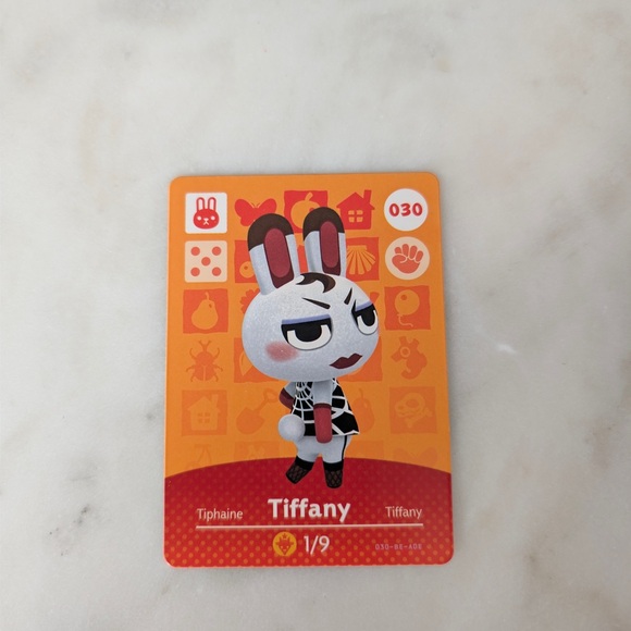 Nintendo Other - Tiffany 030 Animal Crossing NINTENDO Amiibo Card Series 1 MINT NEW HORIZON